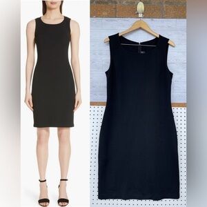 ST. John Caviar Black Milano Classic Sheath
Wool Blend Knit Dress size 12